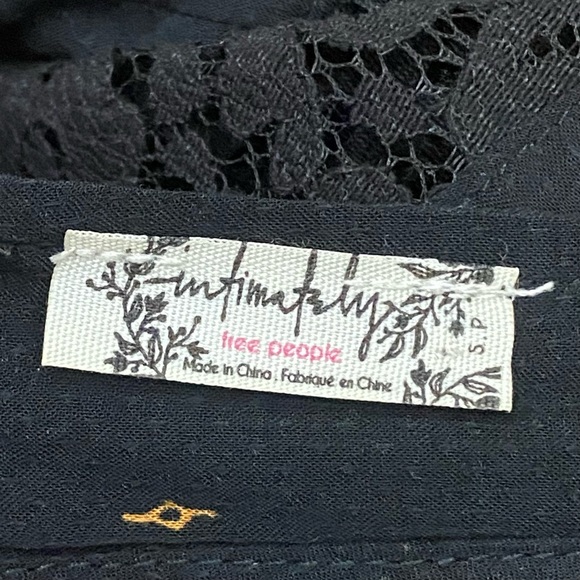 Intimately FREE PEOPLE Any Party Trapeze Slip Dress Black/Combo Size S - Picture 15 of 16